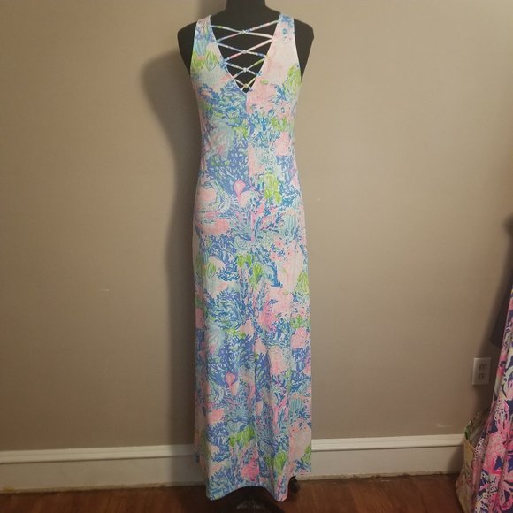 Lilly Pulitzer Crisscross Back Maxi Dress - Picture 4 of 5